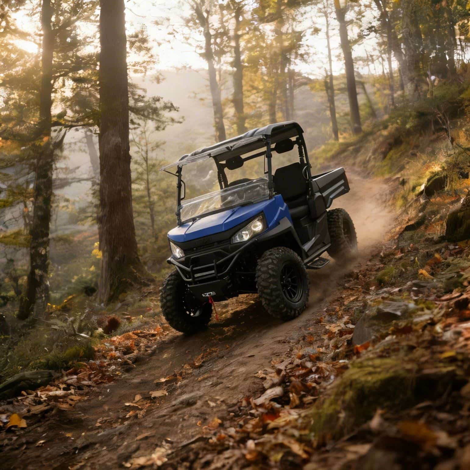 4WD UTV 73.6V 20KW பீக் பவர் 400A கன்ட்ரோலர் 350kg டம்ப் பெட்