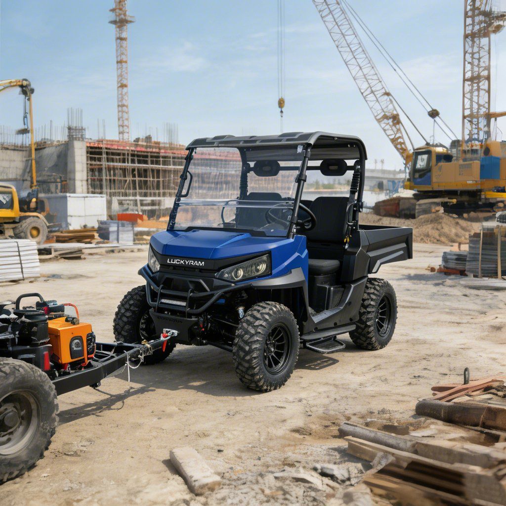 ரேஞ்ச் ஒர்க் UTV 4WD 10KW AC மோட்டார் 670kg லோடிங் 1000kg தோண்டும்